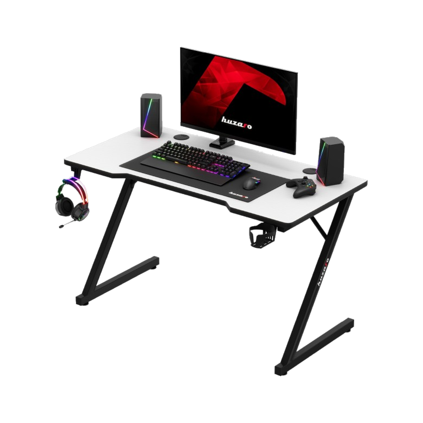 Huzaro Hero 2.5 Gaming Desk (White)