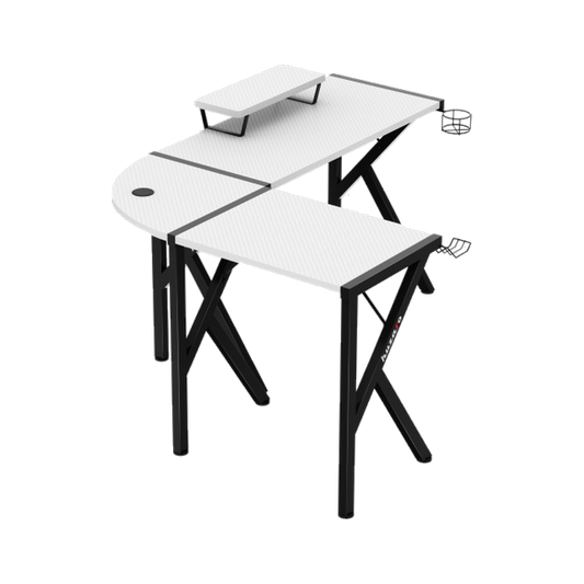 Huzaro Hero 6.3 L-Shaped Gaming Desk (White)
