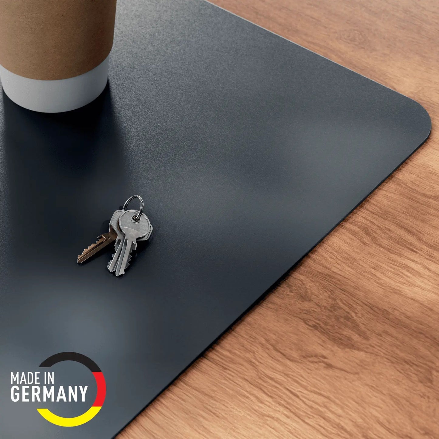 Leitz Recycled-Leather Desk Pad 70x36 cm (Dark Gray)
