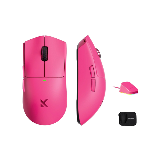 MCHOSE K7 Ultra-Light Wireless Gaming Mouse (Pink)