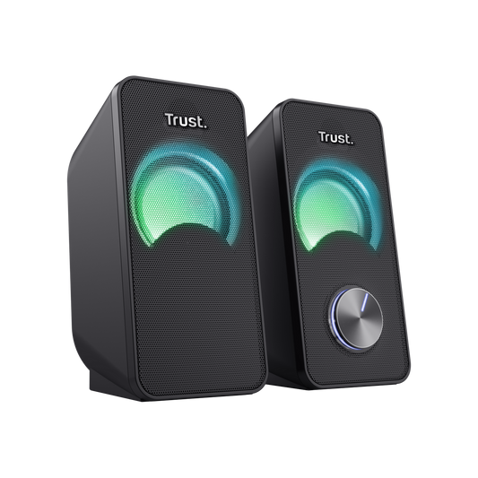 Trust Arys Compact 2.0 RGB PC Speakers (Black)