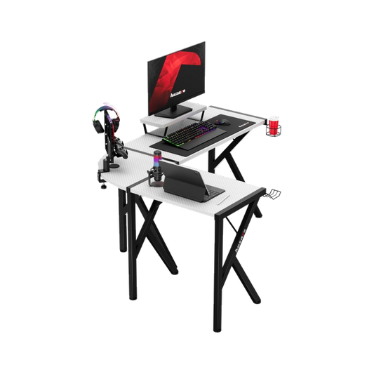 Huzaro Hero 6.3 L-Shaped Gaming Desk (White)