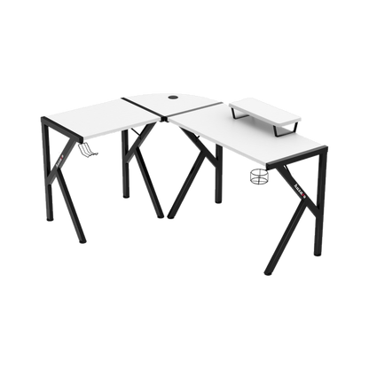 Huzaro Hero 6.3 L-Shaped Gaming Desk (White)