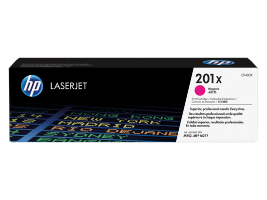 HP 201X (CF403X) Magenta Tonerkartusche – Original HP Toner für Color LaserJet Pro M252/MFP M274n/M277 – 2.300 Seiten-0