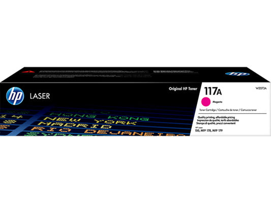 HP 117A (W2073A) Magenta Tonerkartusche – Original, 700 Seiten, für HP Color Laser 150 & MFP 178/179-0