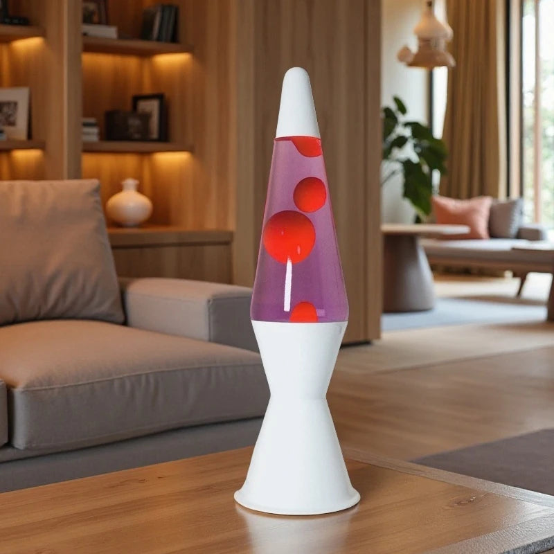 Double horn wax lava lamp, home creative floating lamp, night light, volcanic cone bottle wax lamp, atmospheric onion lamp