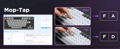YUNZII RT75 Rapid Trigger Gaming Keyboard, Hyper Fast Magnetic Switch USB Mechanical Keyboards for Gamers, RGB 75% Keyboard