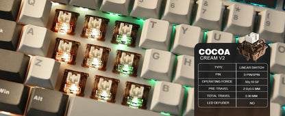 YUNZII B75 PRO 82-Key Wireless Mechanical Gaming Keyboard, Gasket Hot Swap Custom RGB 75% BT/Type-C/2.4G Creamy Knob Keyboard