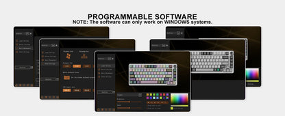 YUNZII B75 PRO 82-Key Wireless Mechanical Gaming Keyboard, Gasket Hot Swap Custom RGB 75% BT/Type-C/2.4G Creamy Knob Keyboard