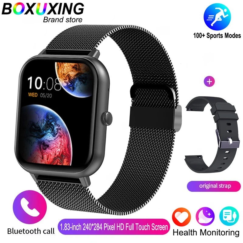 2025 New Sports Smart Watch Men HD Bluetooth Call Fitness Tracker Heart Rate IP68 Waterproof Smart Watch Men Women IOS Android