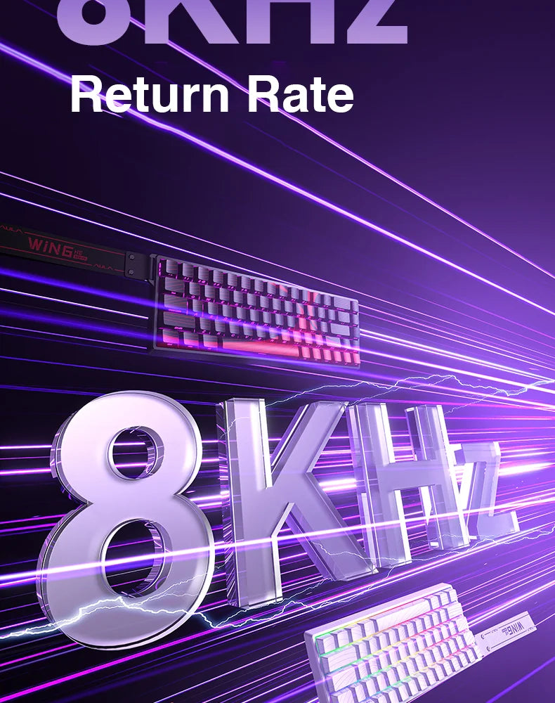 AULA WIN60 WIN68 HE Esports Magnetic Switch Keyboard Rapid Trigger 8K Return RGB Hotswap 60% 68% Custom Game Keyboard