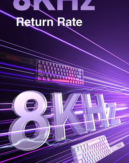 AULA WIN60 WIN68 HE Esports Magnetic Switch Keyboard Rapid Trigger 8K Return RGB Hotswap 60% 68% Custom Game Keyboard