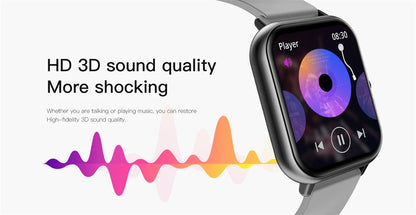 2025 New Sports Smart Watch Men HD Bluetooth Call Fitness Tracker Heart Rate IP68 Waterproof Smart Watch Men Women IOS Android