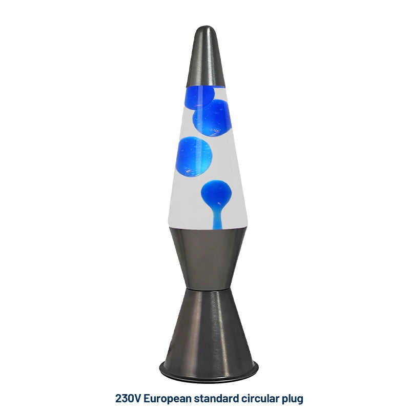 Double horn wax lava lamp, home creative floating lamp, night light, volcanic cone bottle wax lamp, atmospheric onion lamp