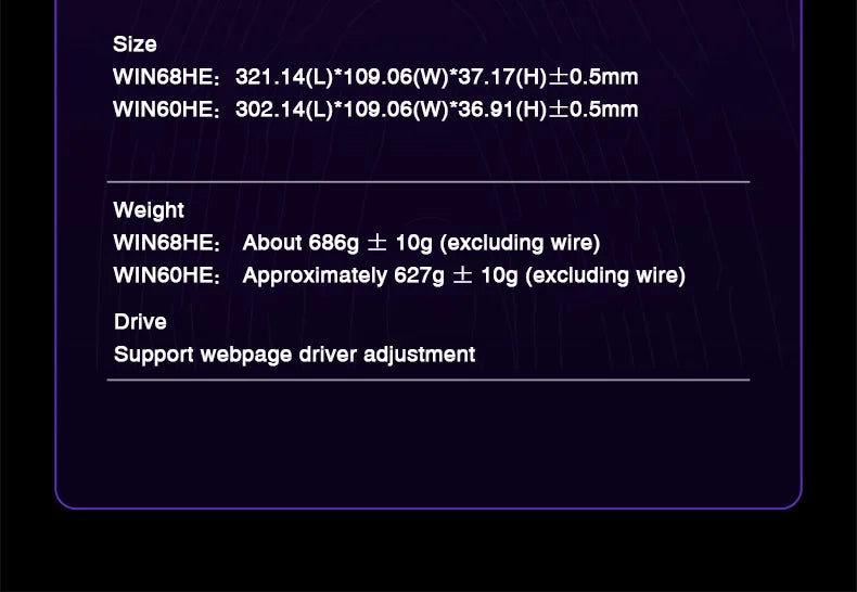 AULA WIN60 WIN68 HE Esports Magnetic Switch Keyboard Rapid Trigger 8K Return RGB Hotswap 60% 68% Custom Game Keyboard