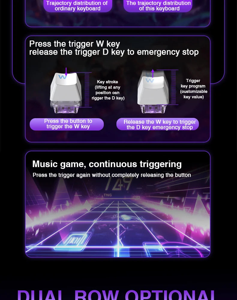 AULA WIN60 WIN68 HE Esports Magnetic Switch Keyboard Rapid Trigger 8K Return RGB Hotswap 60% 68% Custom Game Keyboard