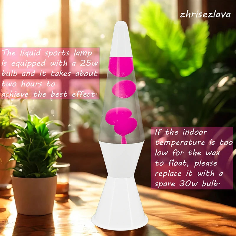 Double horn wax lava lamp, home creative floating lamp, night light, volcanic cone bottle wax lamp, atmospheric onion lamp
