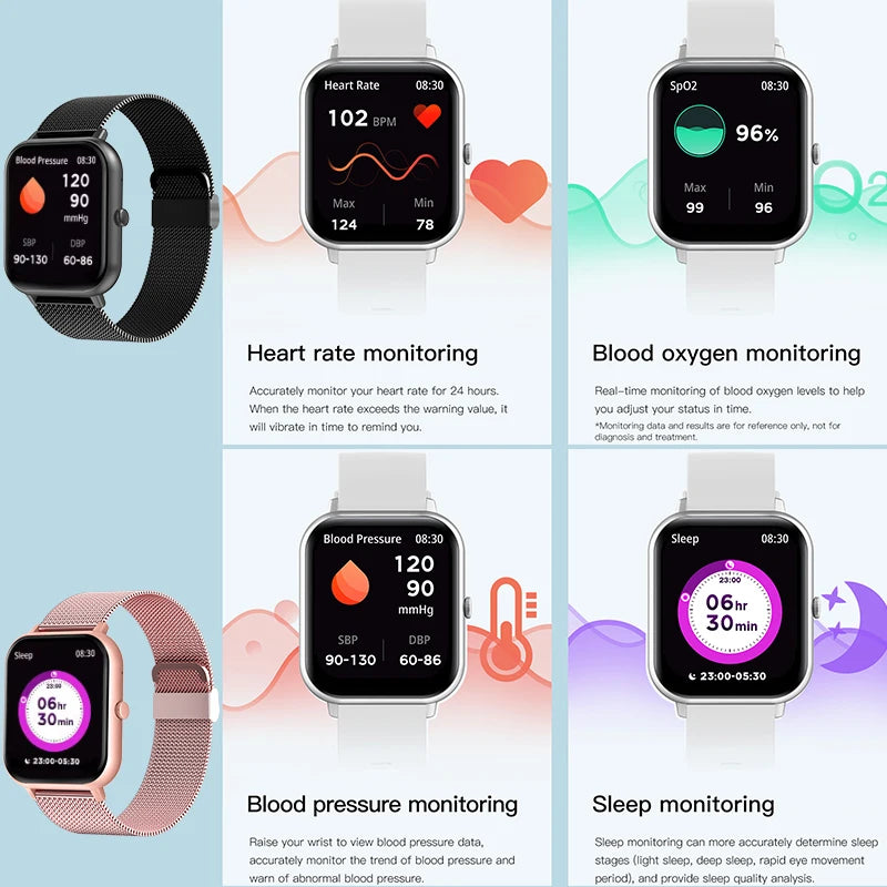 2025 New Sports Smart Watch Men HD Bluetooth Call Fitness Tracker Heart Rate IP68 Waterproof Smart Watch Men Women IOS Android