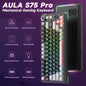 AULA S75pro Wireless Keyboard Tri-mode RGB Gaming Keyboard Hot Swap PBT Keycaps with Macro Software