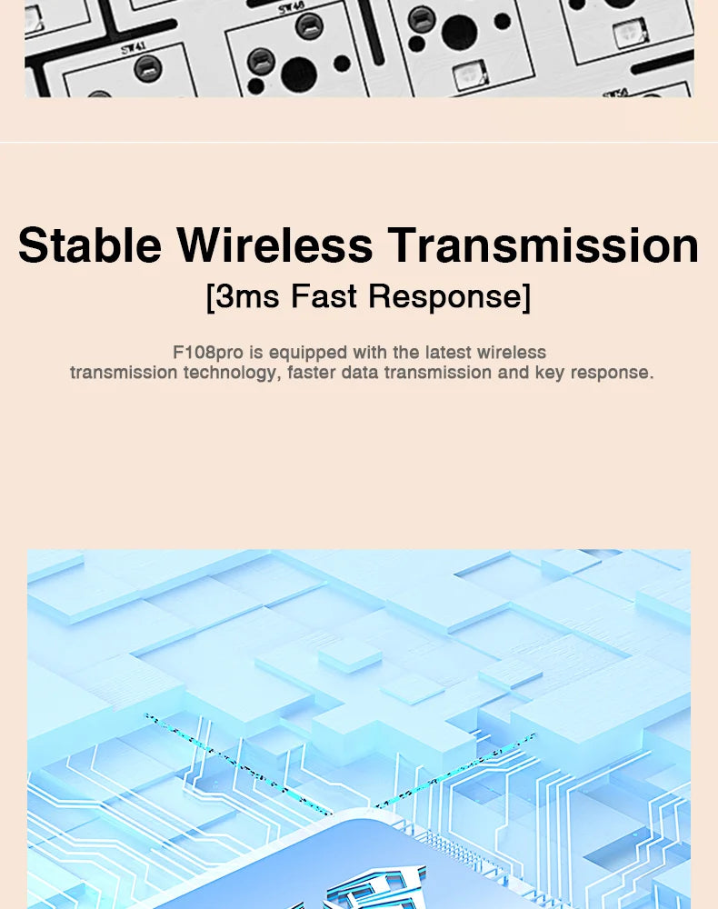 AULA F108pro Wireless Bluetooth Keyboard Macro Gaming keyboard Gasket Hot-swap Full Size Keyboard with TFT Smart Display