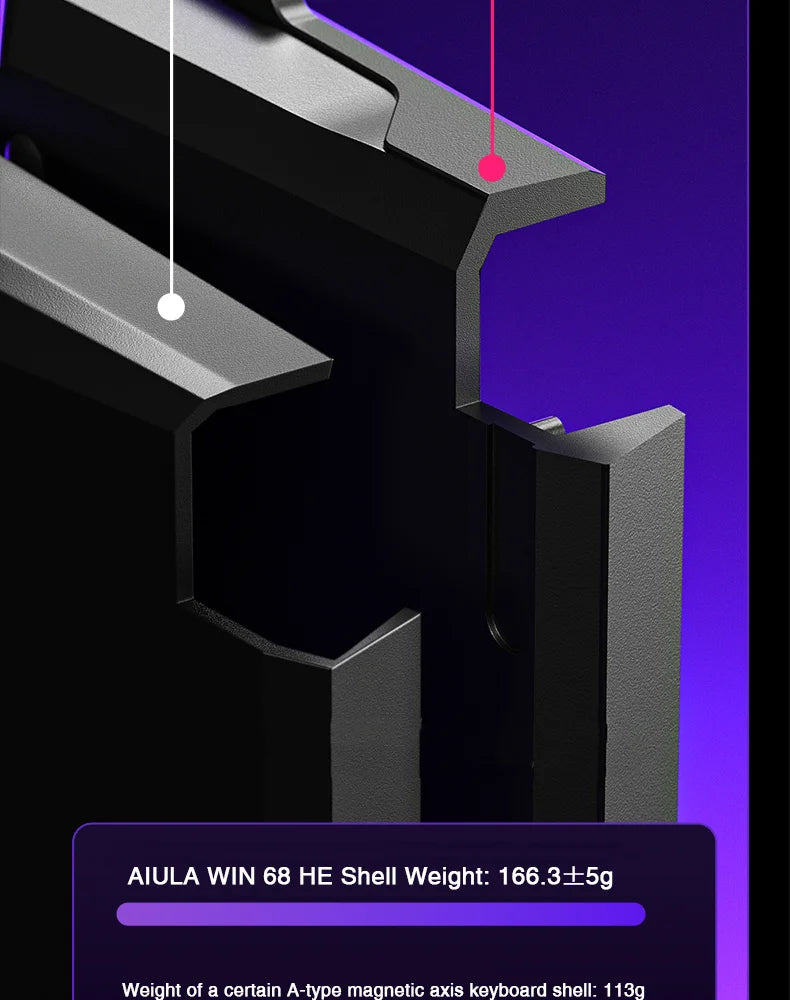 AULA WIN60 WIN68 HE Esports Magnetic Switch Keyboard Rapid Trigger 8K Return RGB Hotswap 60% 68% Custom Game Keyboard