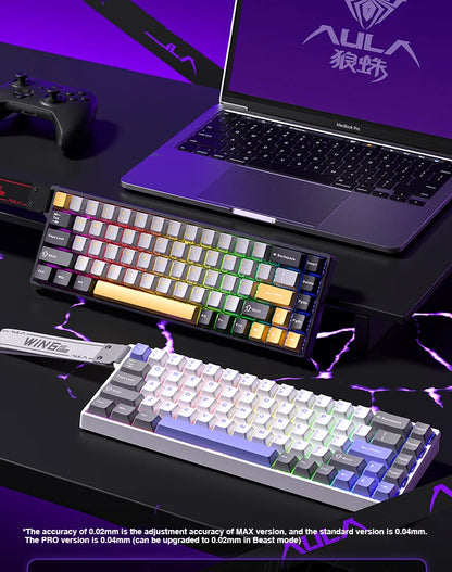 AULA WIN60 WIN68 HE Esports Magnetic Switch Keyboard Rapid Trigger 8K Return RGB Hotswap 60% 68% Custom Game Keyboard