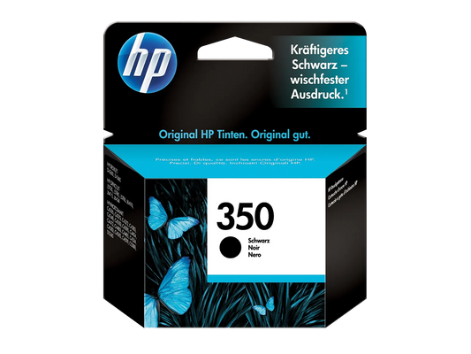 HP 350 (CB335EE) Schwarz Druckerpatrone – Original Tinte für HP Deskjet, Officejet & Photosmart | Bis zu 200 Seiten