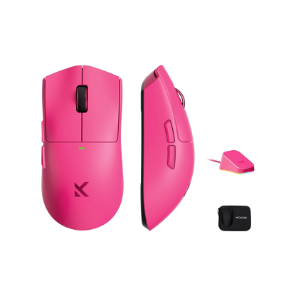 MCHOSE K7 Ultra-Light Wireless Gaming Mouse (Pink)