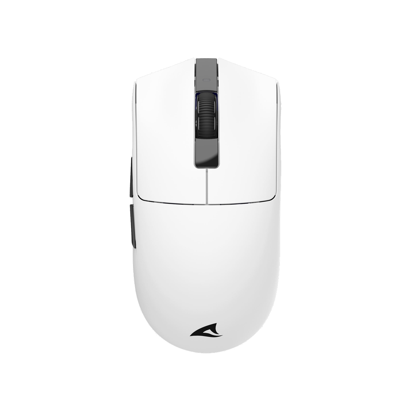 Sharkoon FireGlider One Wireless Gaming Mouse in Weiss, Draufsicht