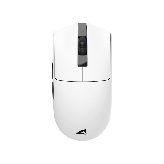 Sharkoon FireGlider One Wireless Gaming Mouse in Weiss, Draufsicht