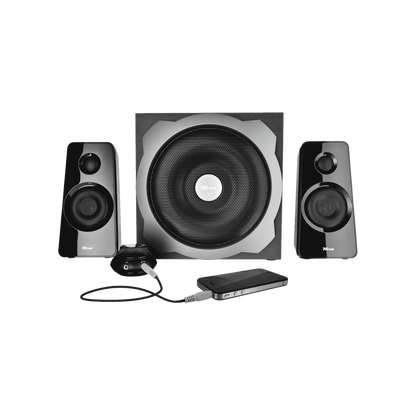 Trust Tytan 2.1 Speaker Set with Subwoofer (Black)