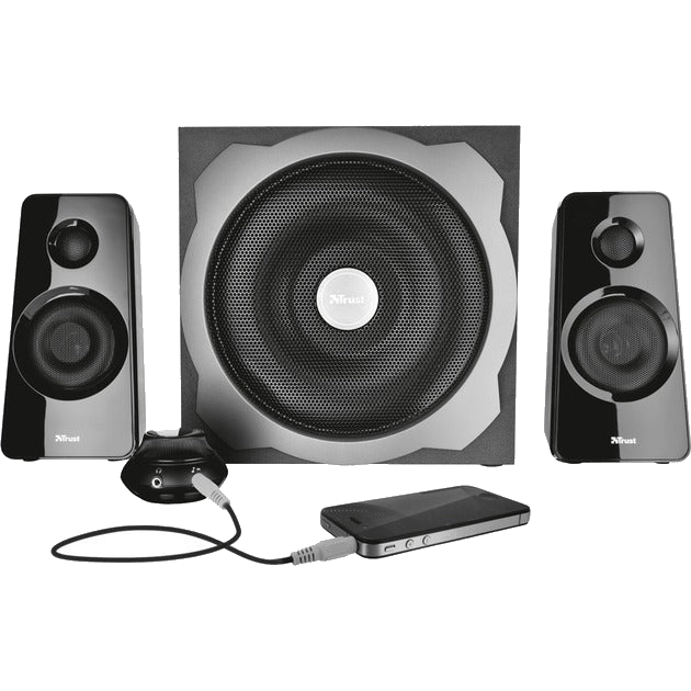 Trust Tytan 2.1 Speaker Set with Subwoofer (Black)